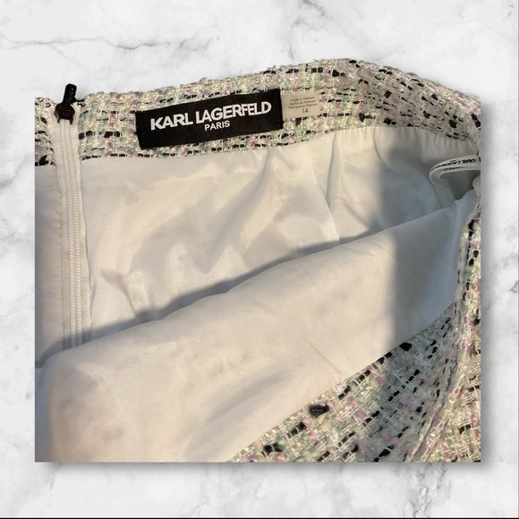 Karl Lagerfeld Monochrome Pencil Skirt - Picture 2 of 5